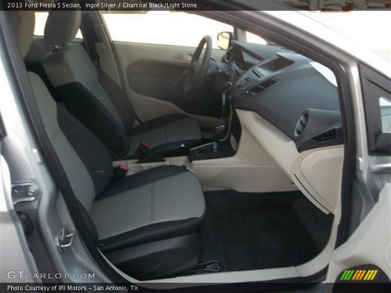 Ingot Silver / Charcoal Black/Light Stone 2013 Ford Fiesta S Sedan