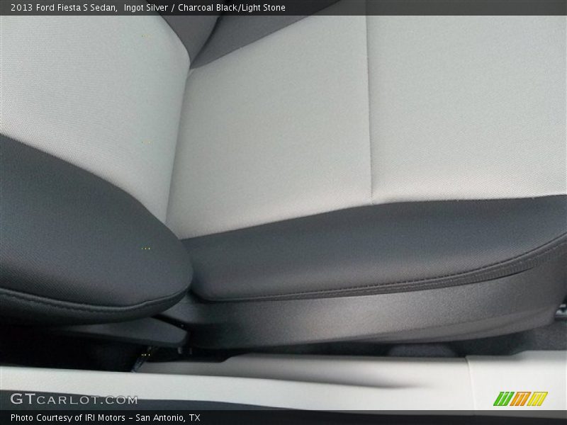 Ingot Silver / Charcoal Black/Light Stone 2013 Ford Fiesta S Sedan