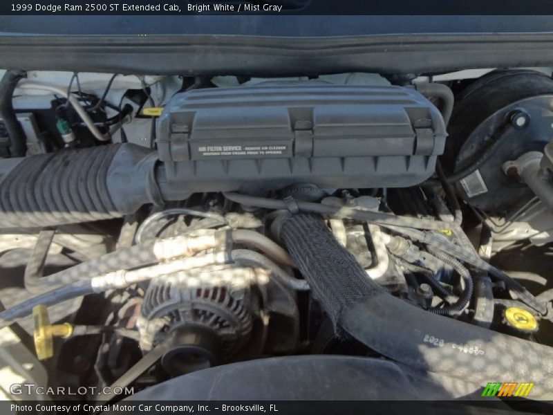 Bright White / Mist Gray 1999 Dodge Ram 2500 ST Extended Cab