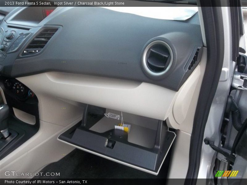 Ingot Silver / Charcoal Black/Light Stone 2013 Ford Fiesta S Sedan