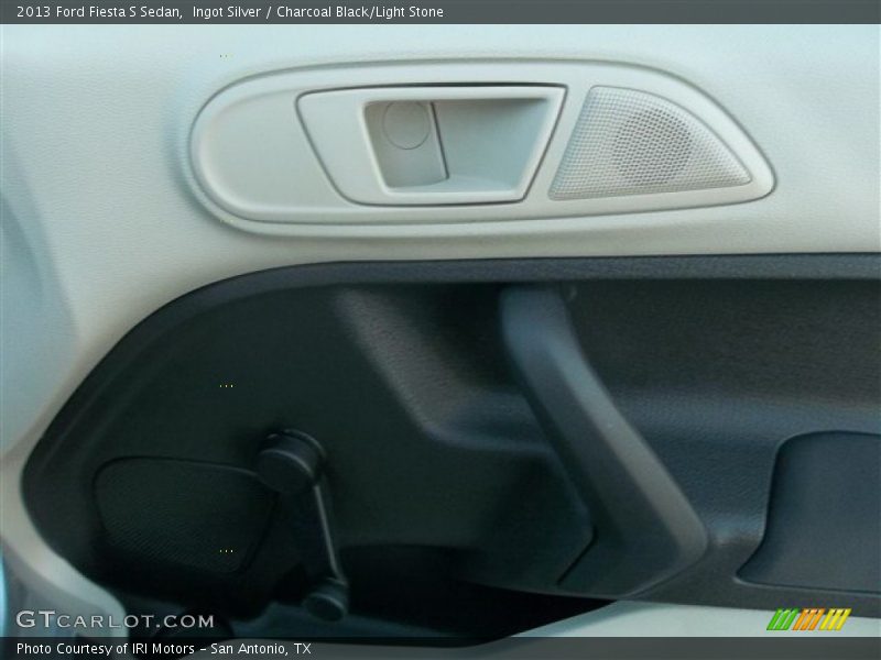 Ingot Silver / Charcoal Black/Light Stone 2013 Ford Fiesta S Sedan