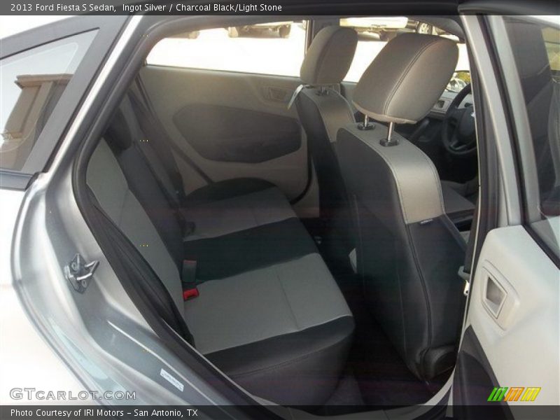 Ingot Silver / Charcoal Black/Light Stone 2013 Ford Fiesta S Sedan