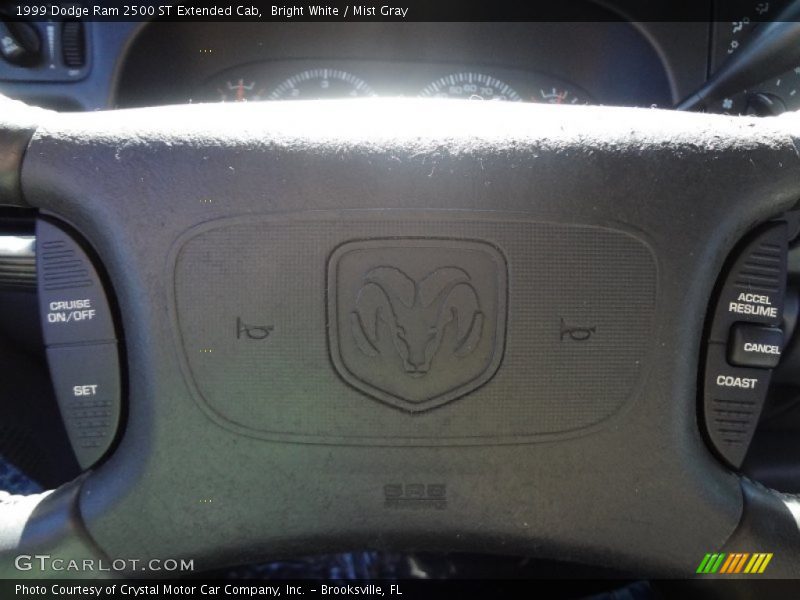 Bright White / Mist Gray 1999 Dodge Ram 2500 ST Extended Cab