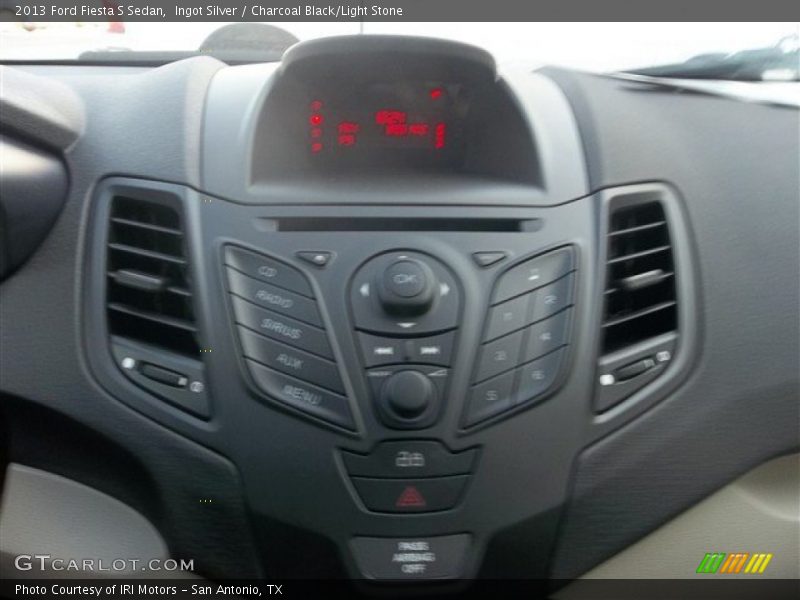 Ingot Silver / Charcoal Black/Light Stone 2013 Ford Fiesta S Sedan