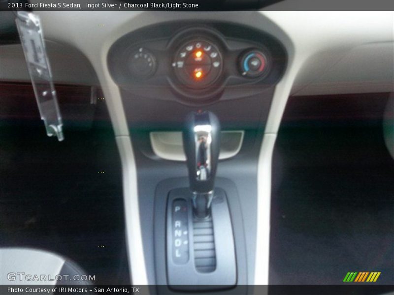 Ingot Silver / Charcoal Black/Light Stone 2013 Ford Fiesta S Sedan