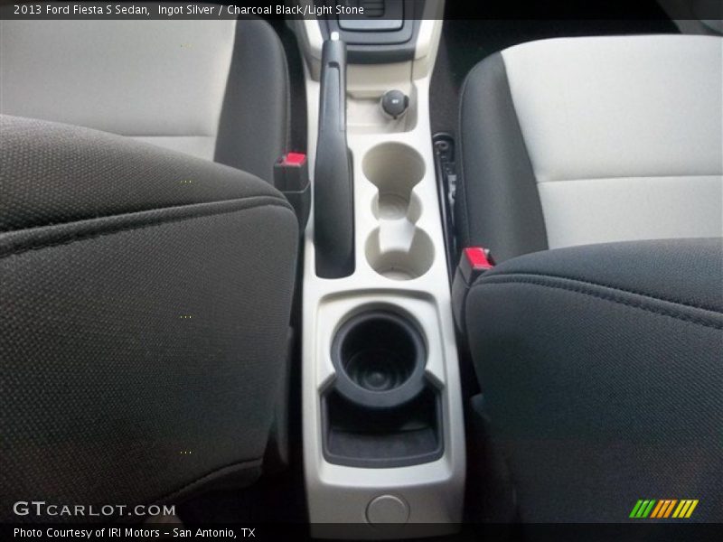 Ingot Silver / Charcoal Black/Light Stone 2013 Ford Fiesta S Sedan
