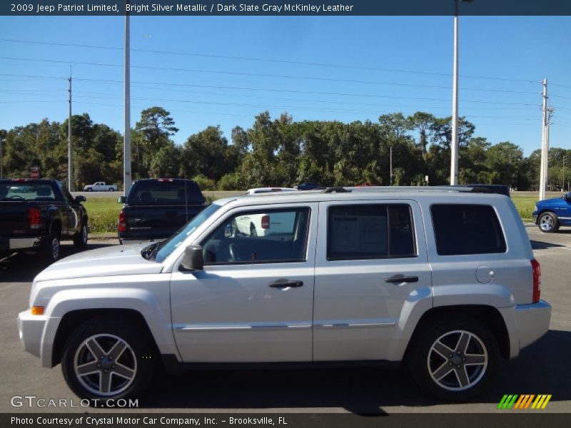 Bright Silver Metallic / Dark Slate Gray McKinley Leather 2009 Jeep Patriot Limited