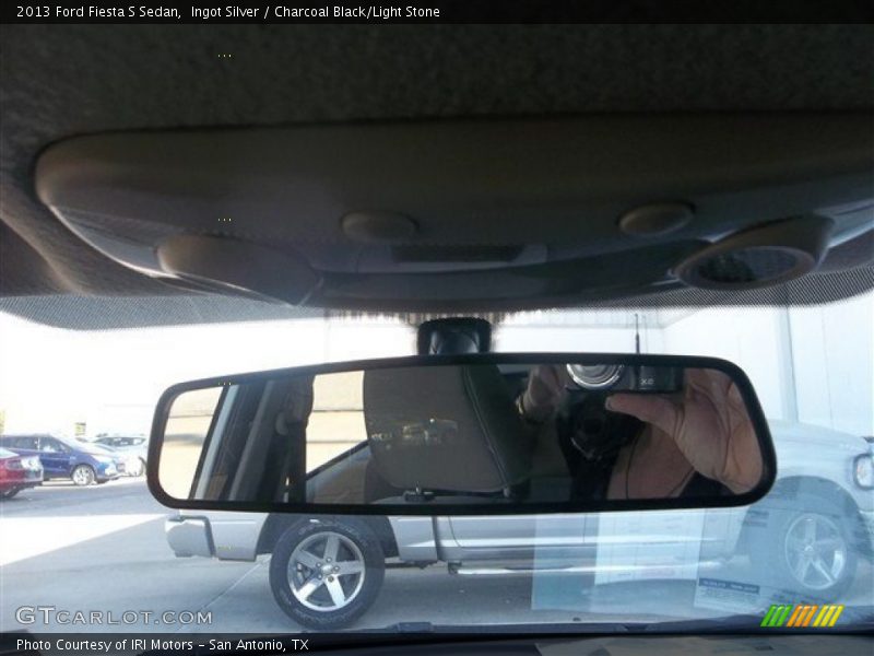 Ingot Silver / Charcoal Black/Light Stone 2013 Ford Fiesta S Sedan