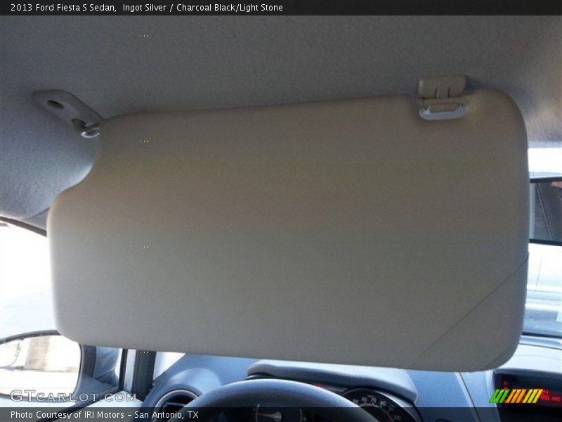 Ingot Silver / Charcoal Black/Light Stone 2013 Ford Fiesta S Sedan