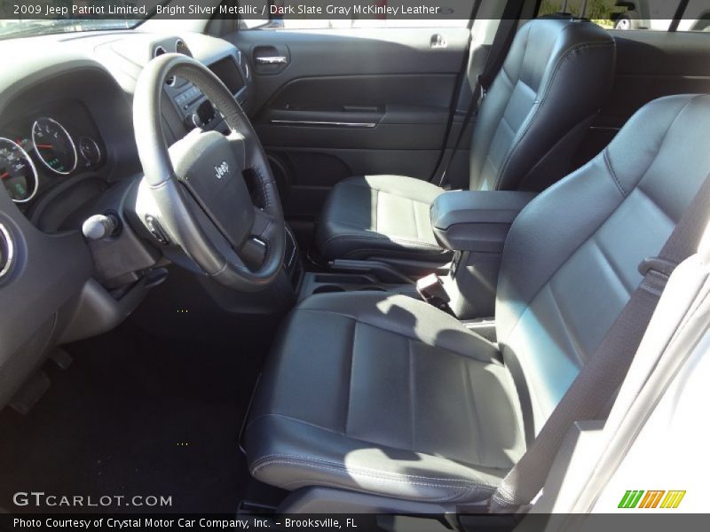 Bright Silver Metallic / Dark Slate Gray McKinley Leather 2009 Jeep Patriot Limited