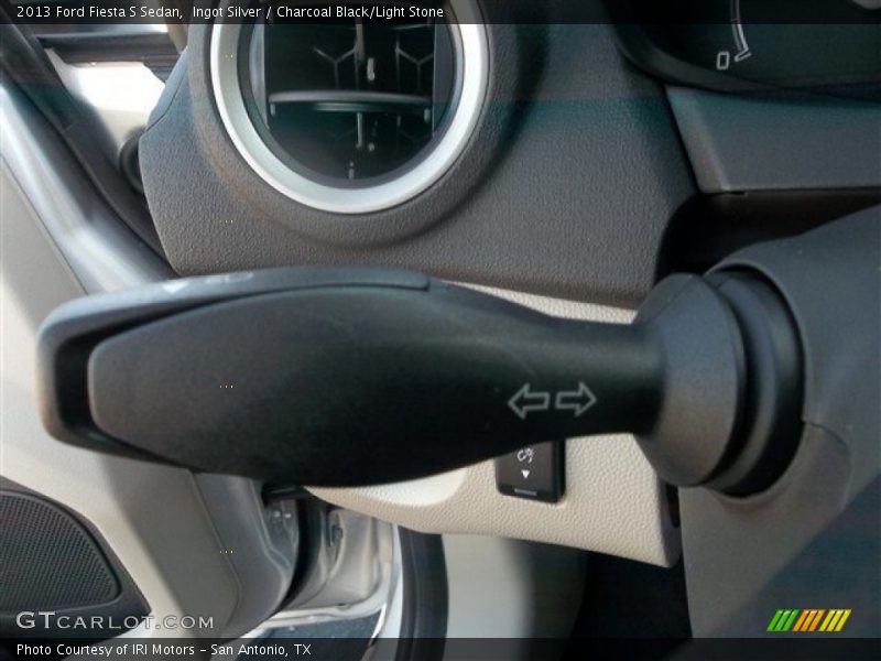 Ingot Silver / Charcoal Black/Light Stone 2013 Ford Fiesta S Sedan