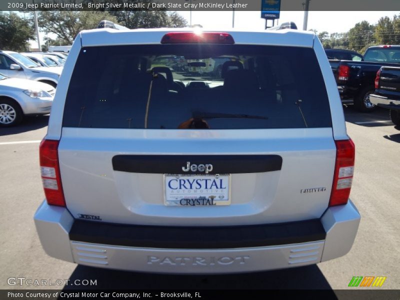 Bright Silver Metallic / Dark Slate Gray McKinley Leather 2009 Jeep Patriot Limited