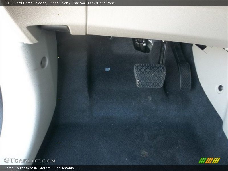 Ingot Silver / Charcoal Black/Light Stone 2013 Ford Fiesta S Sedan