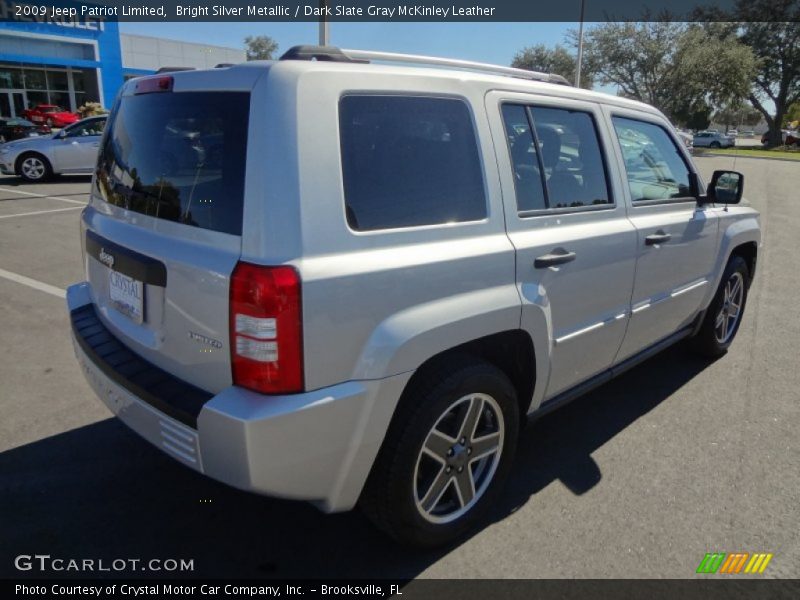 Bright Silver Metallic / Dark Slate Gray McKinley Leather 2009 Jeep Patriot Limited