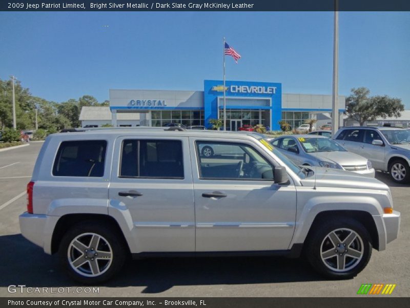Bright Silver Metallic / Dark Slate Gray McKinley Leather 2009 Jeep Patriot Limited