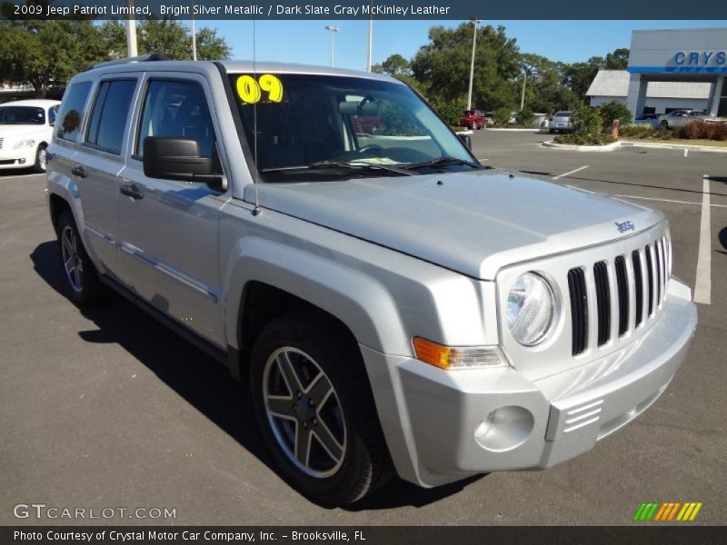 Bright Silver Metallic / Dark Slate Gray McKinley Leather 2009 Jeep Patriot Limited