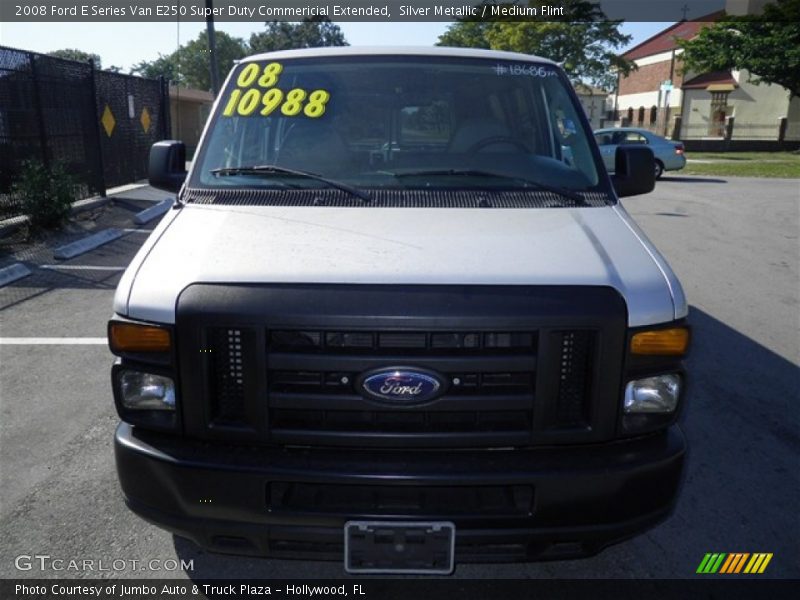 Silver Metallic / Medium Flint 2008 Ford E Series Van E250 Super Duty Commericial Extended