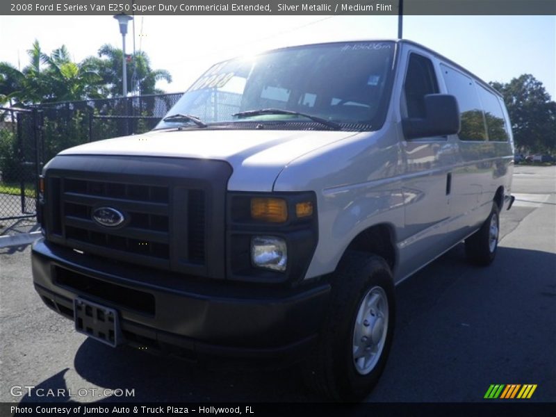 Silver Metallic / Medium Flint 2008 Ford E Series Van E250 Super Duty Commericial Extended