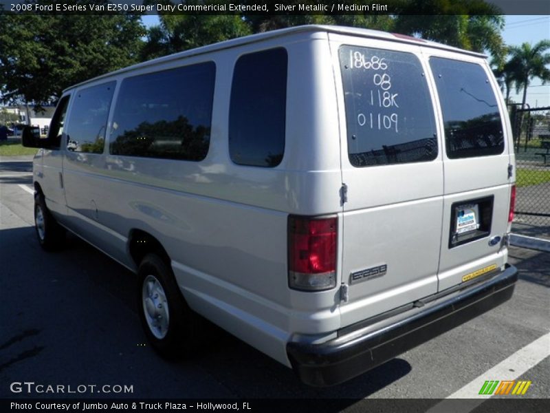Silver Metallic / Medium Flint 2008 Ford E Series Van E250 Super Duty Commericial Extended