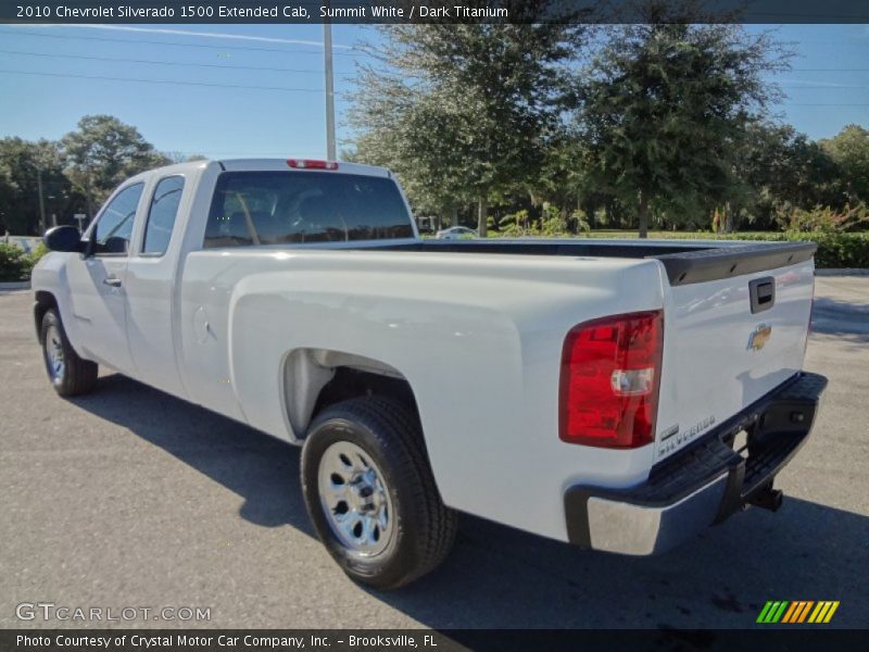 Summit White / Dark Titanium 2010 Chevrolet Silverado 1500 Extended Cab
