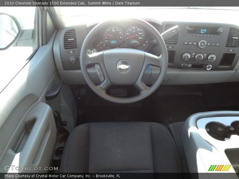 Summit White / Dark Titanium 2010 Chevrolet Silverado 1500 Extended Cab
