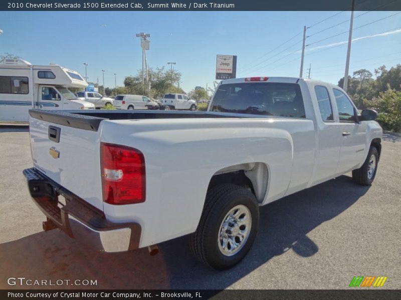Summit White / Dark Titanium 2010 Chevrolet Silverado 1500 Extended Cab
