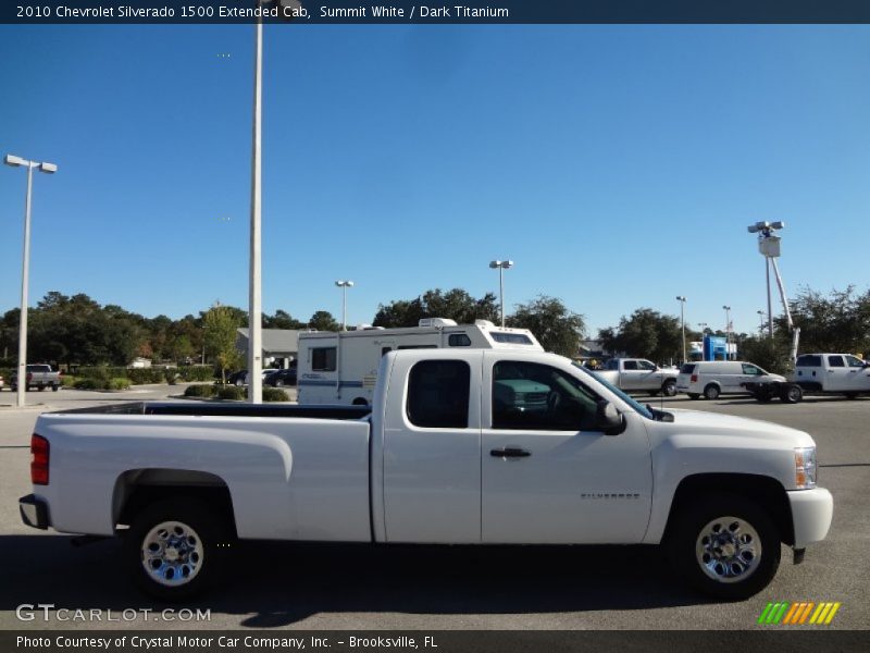 Summit White / Dark Titanium 2010 Chevrolet Silverado 1500 Extended Cab