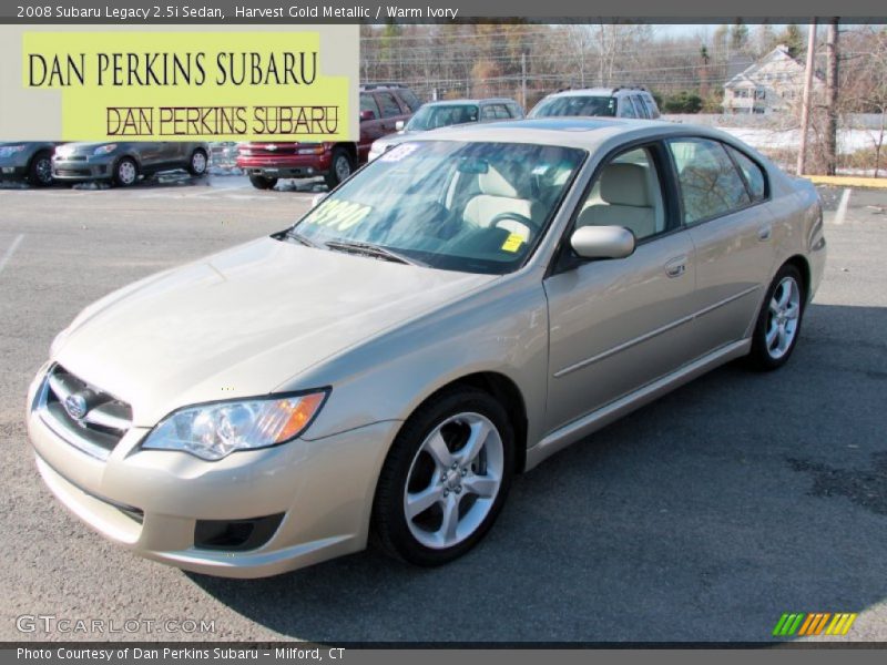 Harvest Gold Metallic / Warm Ivory 2008 Subaru Legacy 2.5i Sedan