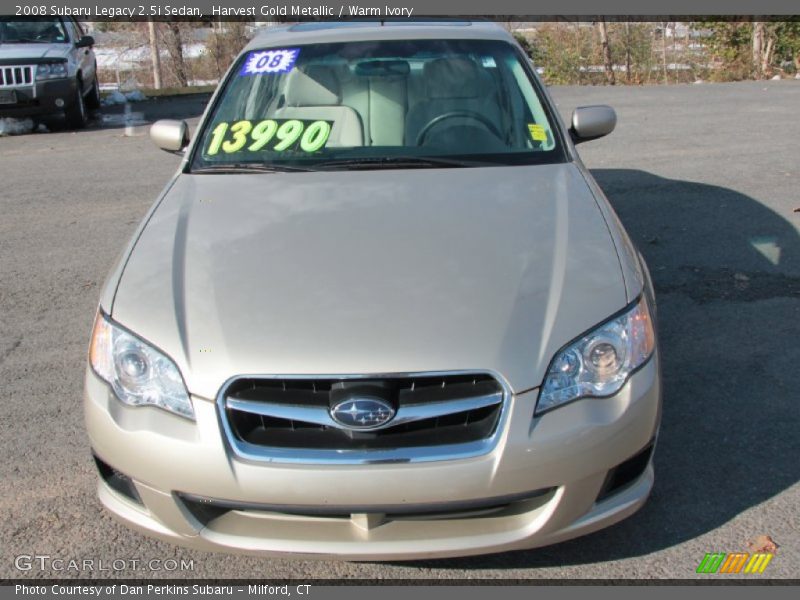 Harvest Gold Metallic / Warm Ivory 2008 Subaru Legacy 2.5i Sedan