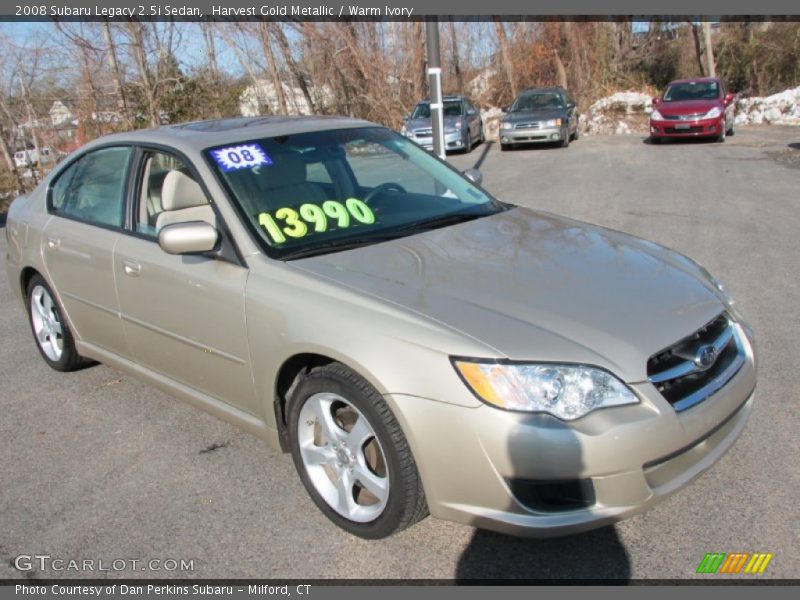 Harvest Gold Metallic / Warm Ivory 2008 Subaru Legacy 2.5i Sedan