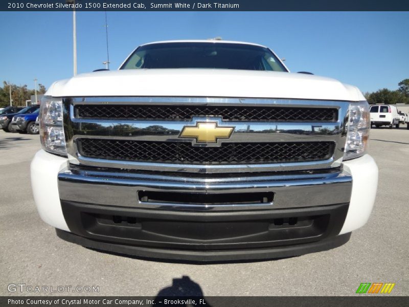 Summit White / Dark Titanium 2010 Chevrolet Silverado 1500 Extended Cab