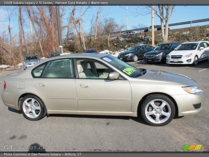 Harvest Gold Metallic / Warm Ivory 2008 Subaru Legacy 2.5i Sedan