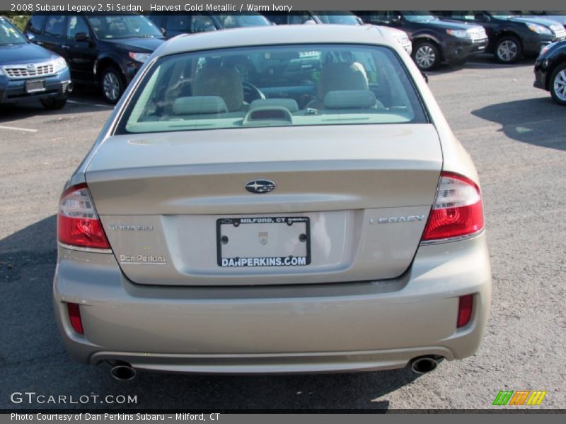 Harvest Gold Metallic / Warm Ivory 2008 Subaru Legacy 2.5i Sedan