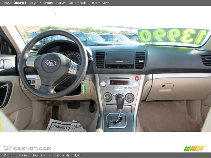 Harvest Gold Metallic / Warm Ivory 2008 Subaru Legacy 2.5i Sedan