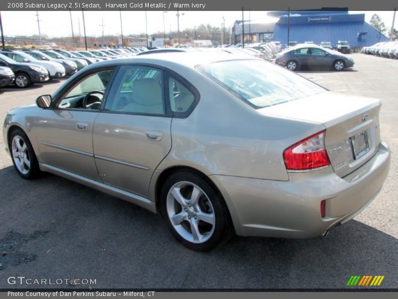 Harvest Gold Metallic / Warm Ivory 2008 Subaru Legacy 2.5i Sedan