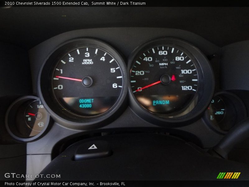 Summit White / Dark Titanium 2010 Chevrolet Silverado 1500 Extended Cab