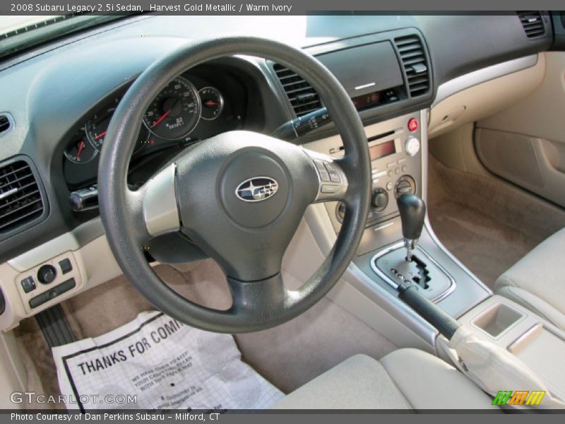 Harvest Gold Metallic / Warm Ivory 2008 Subaru Legacy 2.5i Sedan