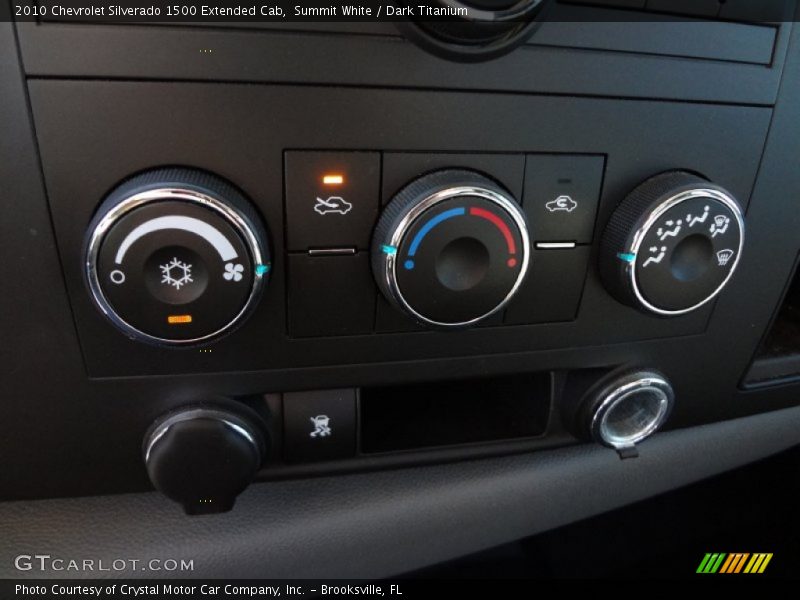 Summit White / Dark Titanium 2010 Chevrolet Silverado 1500 Extended Cab