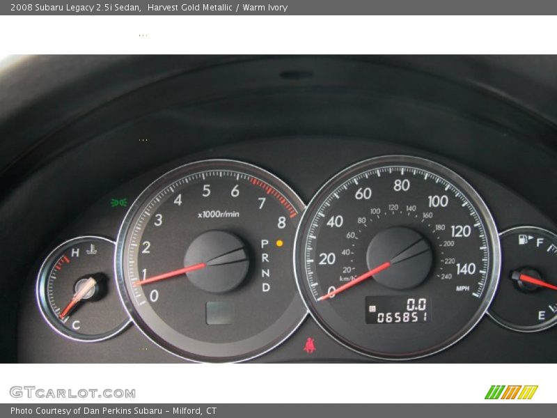 Harvest Gold Metallic / Warm Ivory 2008 Subaru Legacy 2.5i Sedan