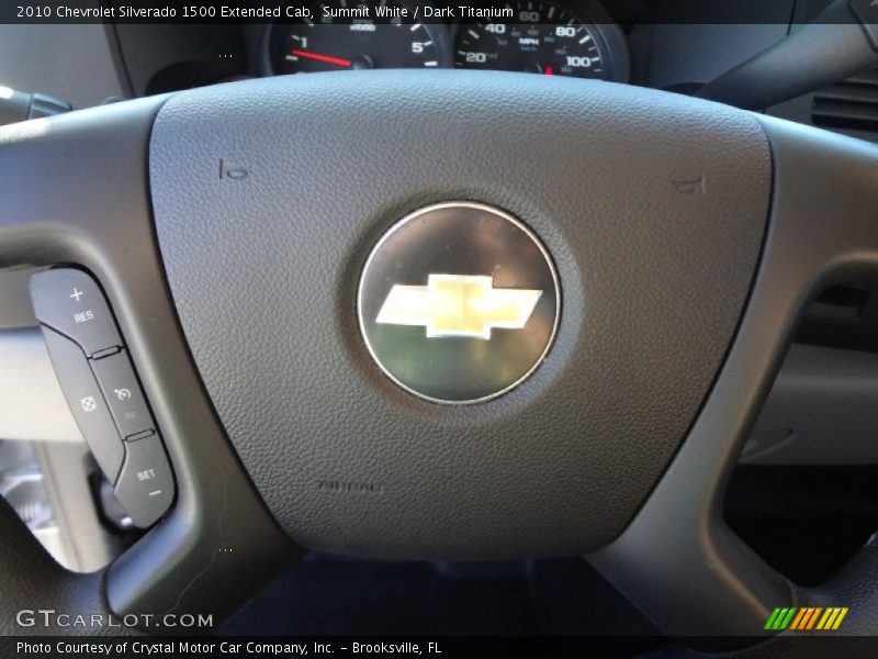 Summit White / Dark Titanium 2010 Chevrolet Silverado 1500 Extended Cab