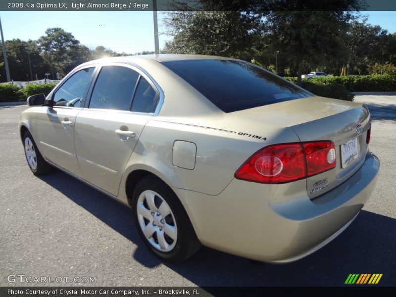 Light Almond Beige / Beige 2008 Kia Optima LX