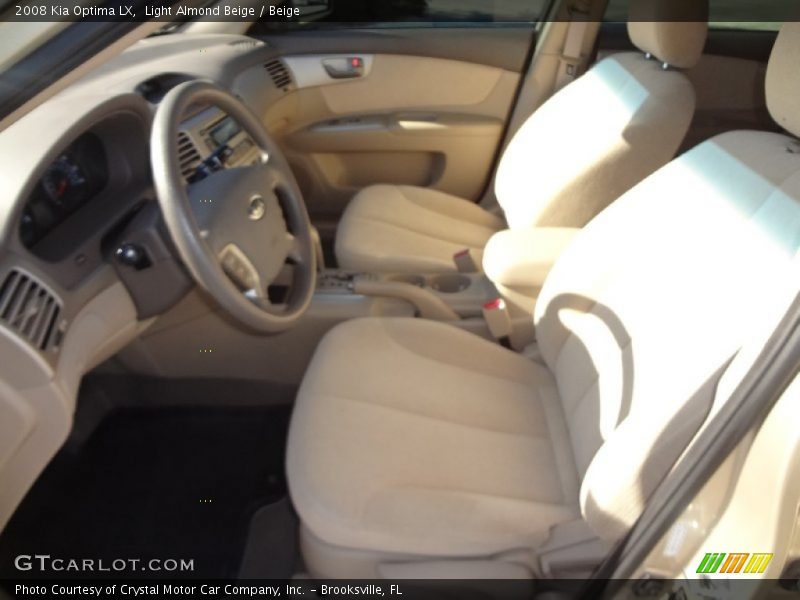 Light Almond Beige / Beige 2008 Kia Optima LX