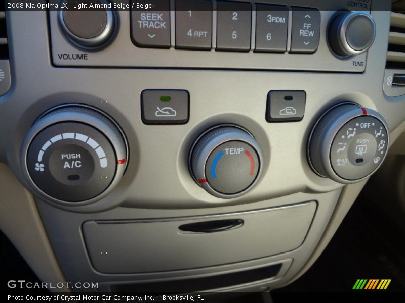 Light Almond Beige / Beige 2008 Kia Optima LX