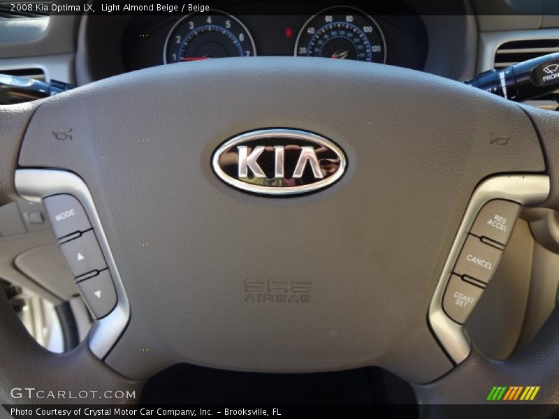Light Almond Beige / Beige 2008 Kia Optima LX