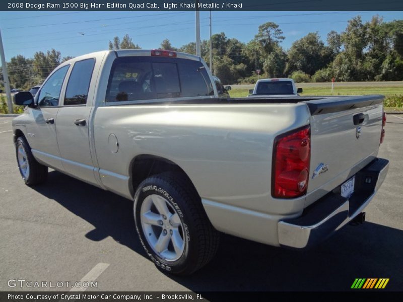 Light Khaki Metallic / Khaki 2008 Dodge Ram 1500 Big Horn Edition Quad Cab