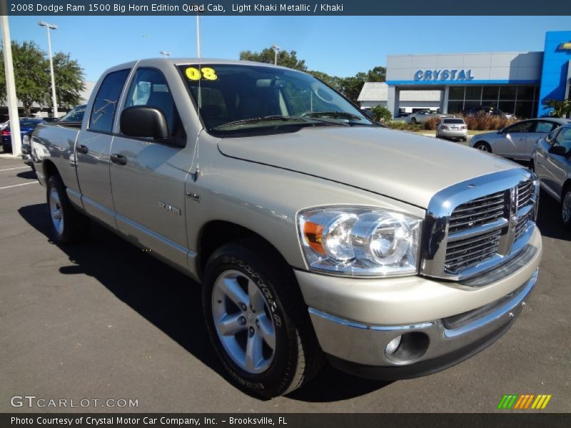 Light Khaki Metallic / Khaki 2008 Dodge Ram 1500 Big Horn Edition Quad Cab