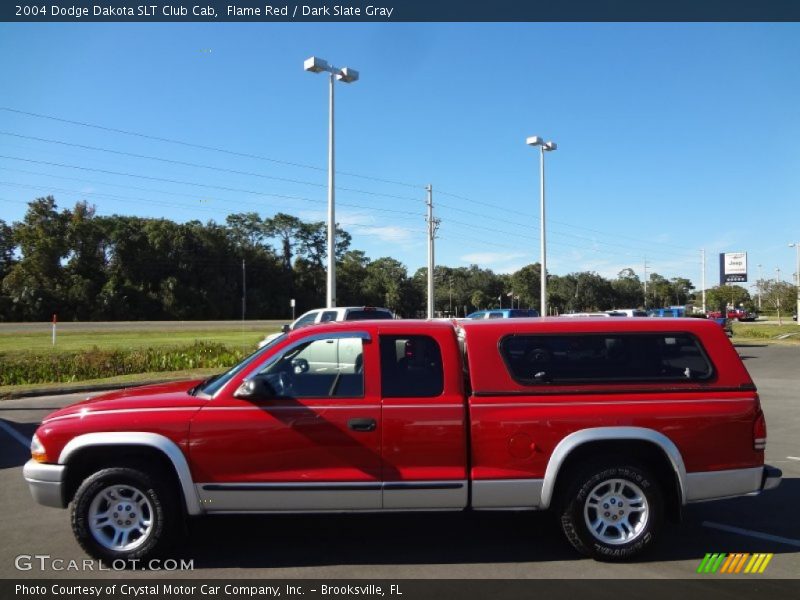 Flame Red / Dark Slate Gray 2004 Dodge Dakota SLT Club Cab
