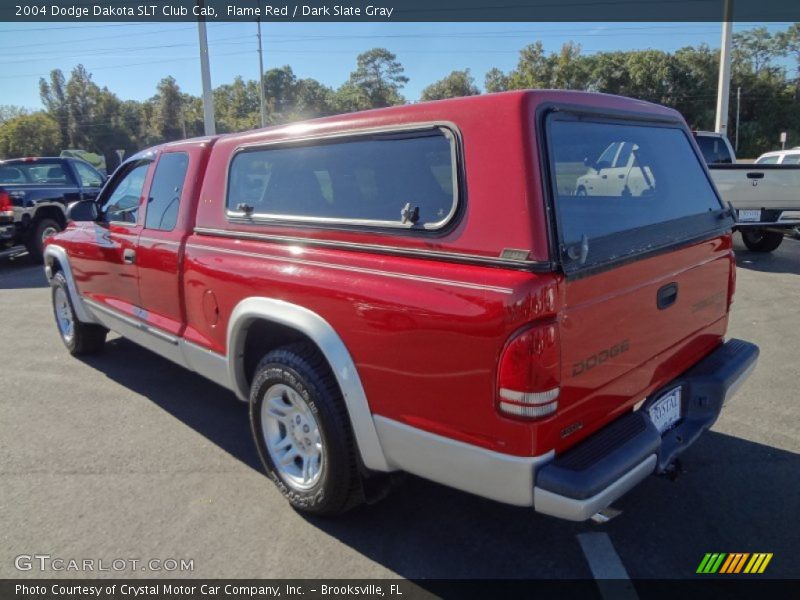 Flame Red / Dark Slate Gray 2004 Dodge Dakota SLT Club Cab