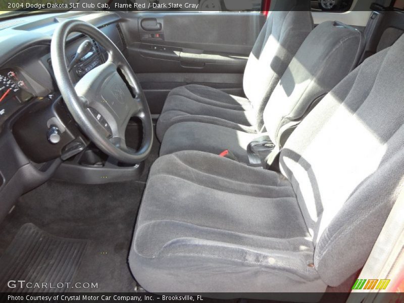 Flame Red / Dark Slate Gray 2004 Dodge Dakota SLT Club Cab