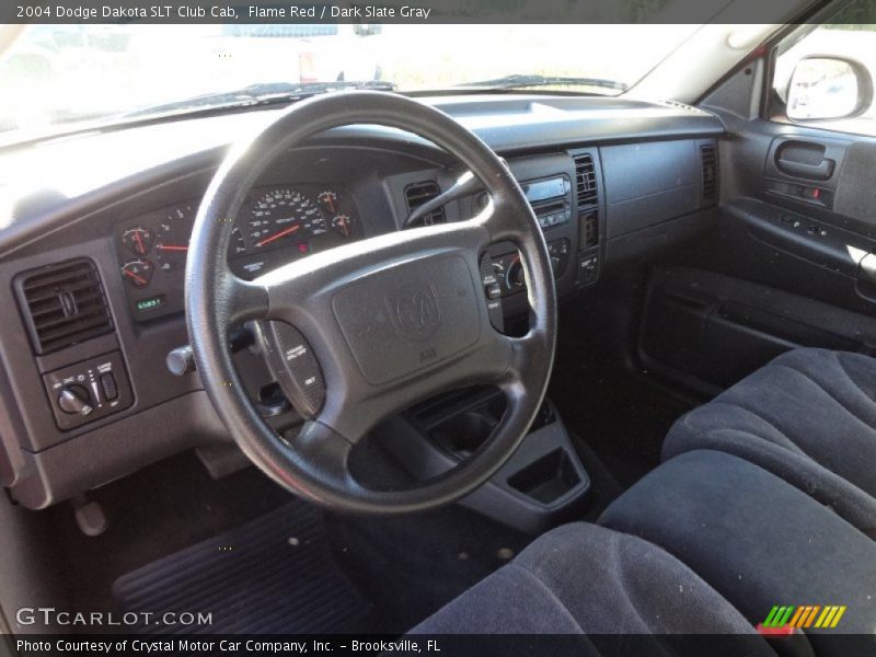 Flame Red / Dark Slate Gray 2004 Dodge Dakota SLT Club Cab